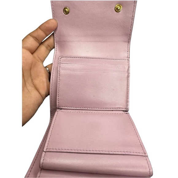 CELINE Grained Calfskin Tri-Fold Wallet W/ COA - Picture 10 of 13